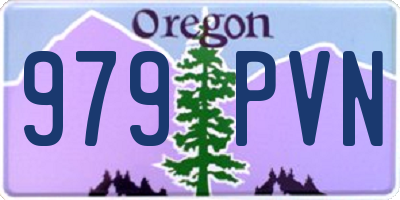 OR license plate 979PVN