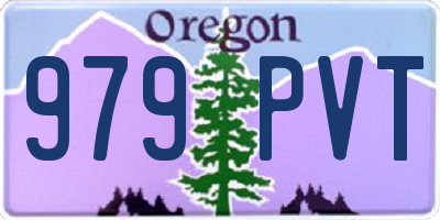 OR license plate 979PVT
