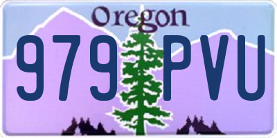 OR license plate 979PVU