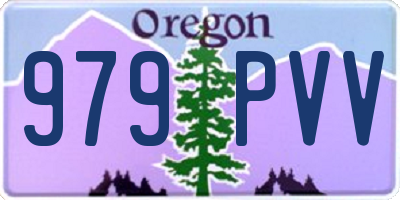 OR license plate 979PVV