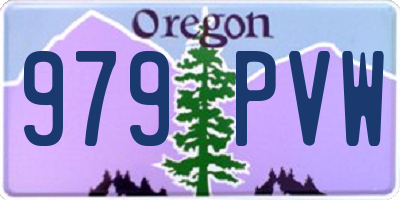 OR license plate 979PVW