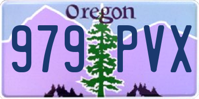 OR license plate 979PVX