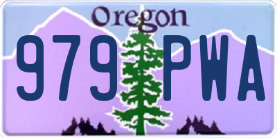 OR license plate 979PWA