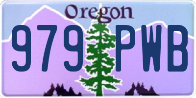 OR license plate 979PWB