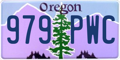OR license plate 979PWC