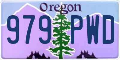 OR license plate 979PWD
