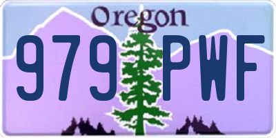 OR license plate 979PWF