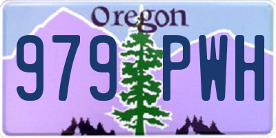 OR license plate 979PWH