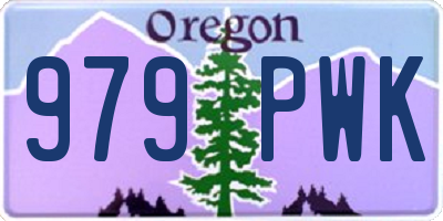 OR license plate 979PWK