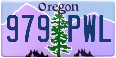 OR license plate 979PWL