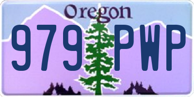 OR license plate 979PWP