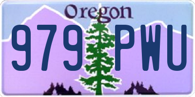 OR license plate 979PWU