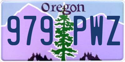 OR license plate 979PWZ