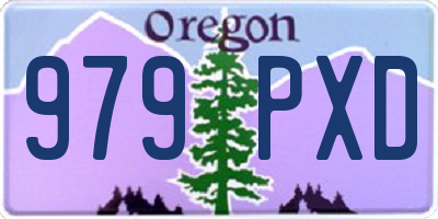 OR license plate 979PXD