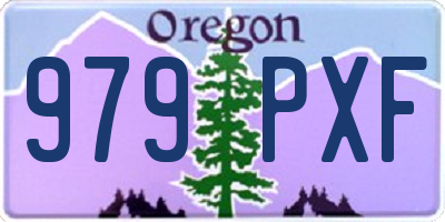 OR license plate 979PXF