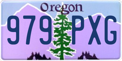 OR license plate 979PXG