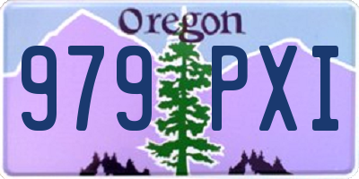 OR license plate 979PXI