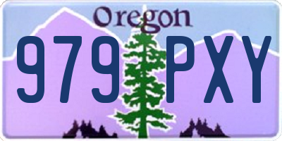 OR license plate 979PXY