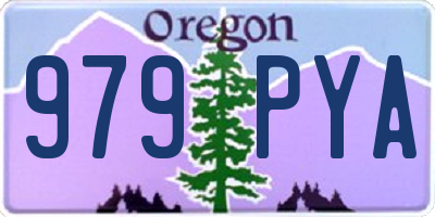 OR license plate 979PYA