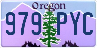 OR license plate 979PYC