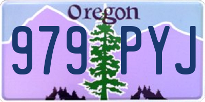 OR license plate 979PYJ