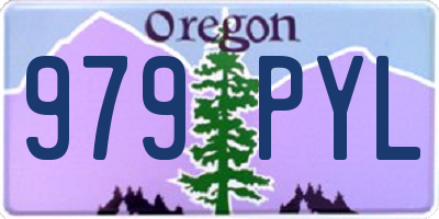 OR license plate 979PYL