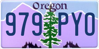 OR license plate 979PYO