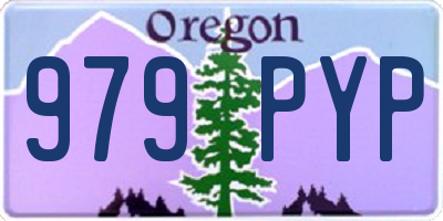 OR license plate 979PYP