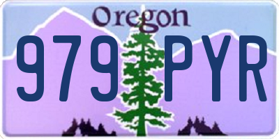 OR license plate 979PYR