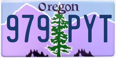 OR license plate 979PYT