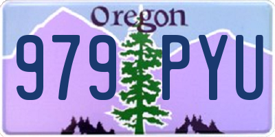 OR license plate 979PYU