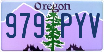 OR license plate 979PYV