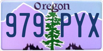 OR license plate 979PYX