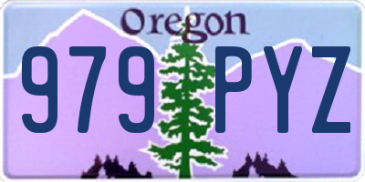 OR license plate 979PYZ