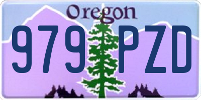 OR license plate 979PZD