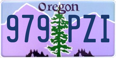 OR license plate 979PZI