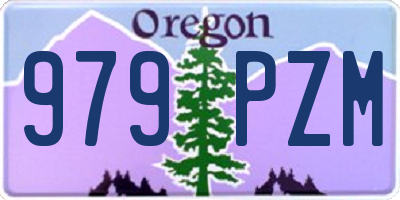 OR license plate 979PZM