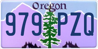 OR license plate 979PZQ