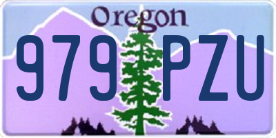 OR license plate 979PZU