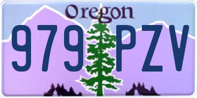 OR license plate 979PZV