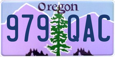 OR license plate 979QAC