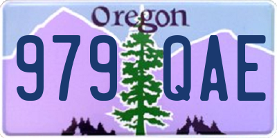 OR license plate 979QAE