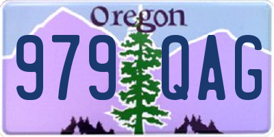 OR license plate 979QAG