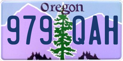 OR license plate 979QAH