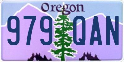 OR license plate 979QAN