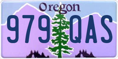 OR license plate 979QAS