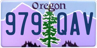 OR license plate 979QAV