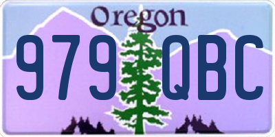OR license plate 979QBC