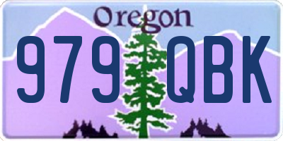 OR license plate 979QBK