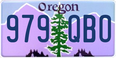 OR license plate 979QBO